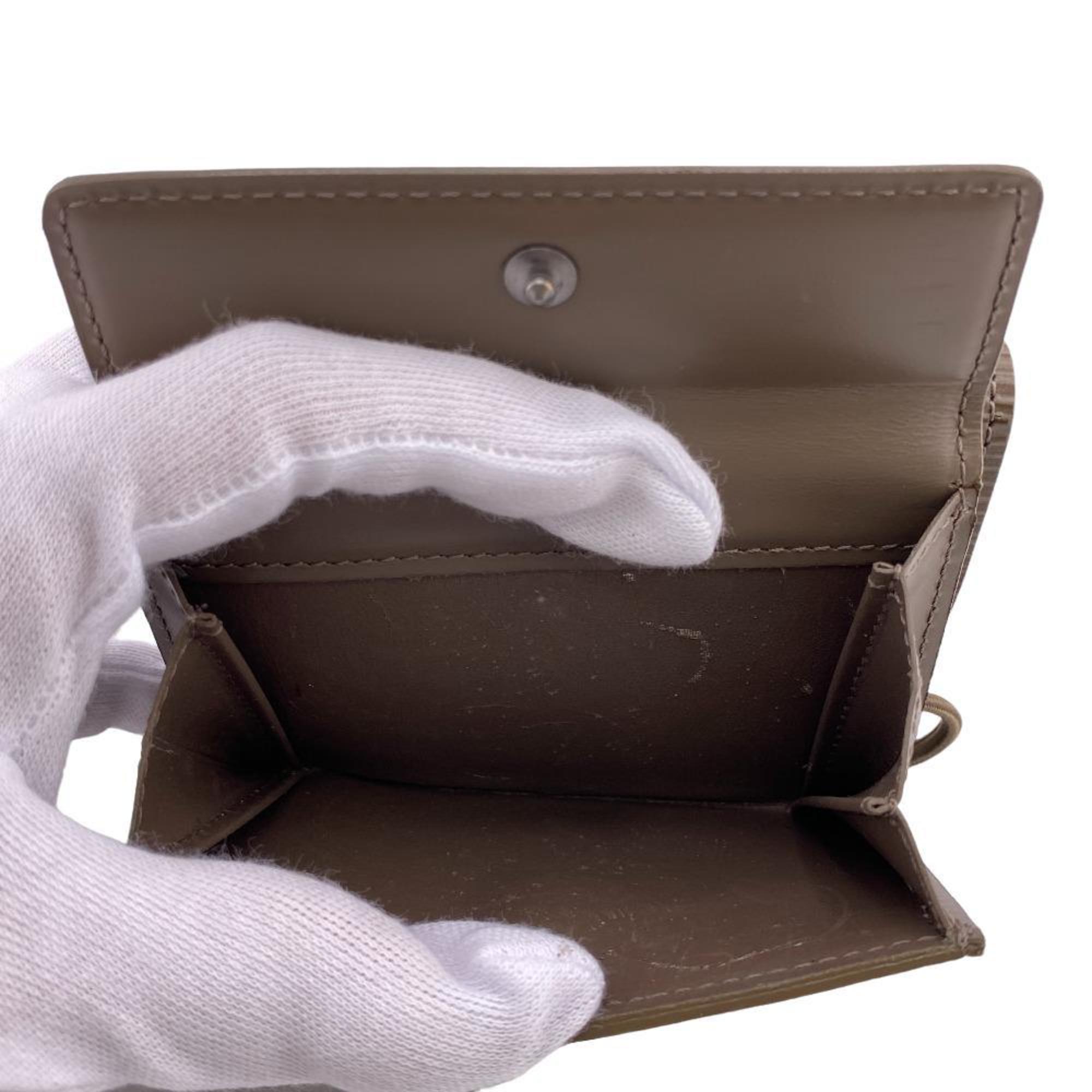 LOUIS VUITTON M6346B Portefeuille Elastic Epi Tri-fold Wallet Brown Unisex