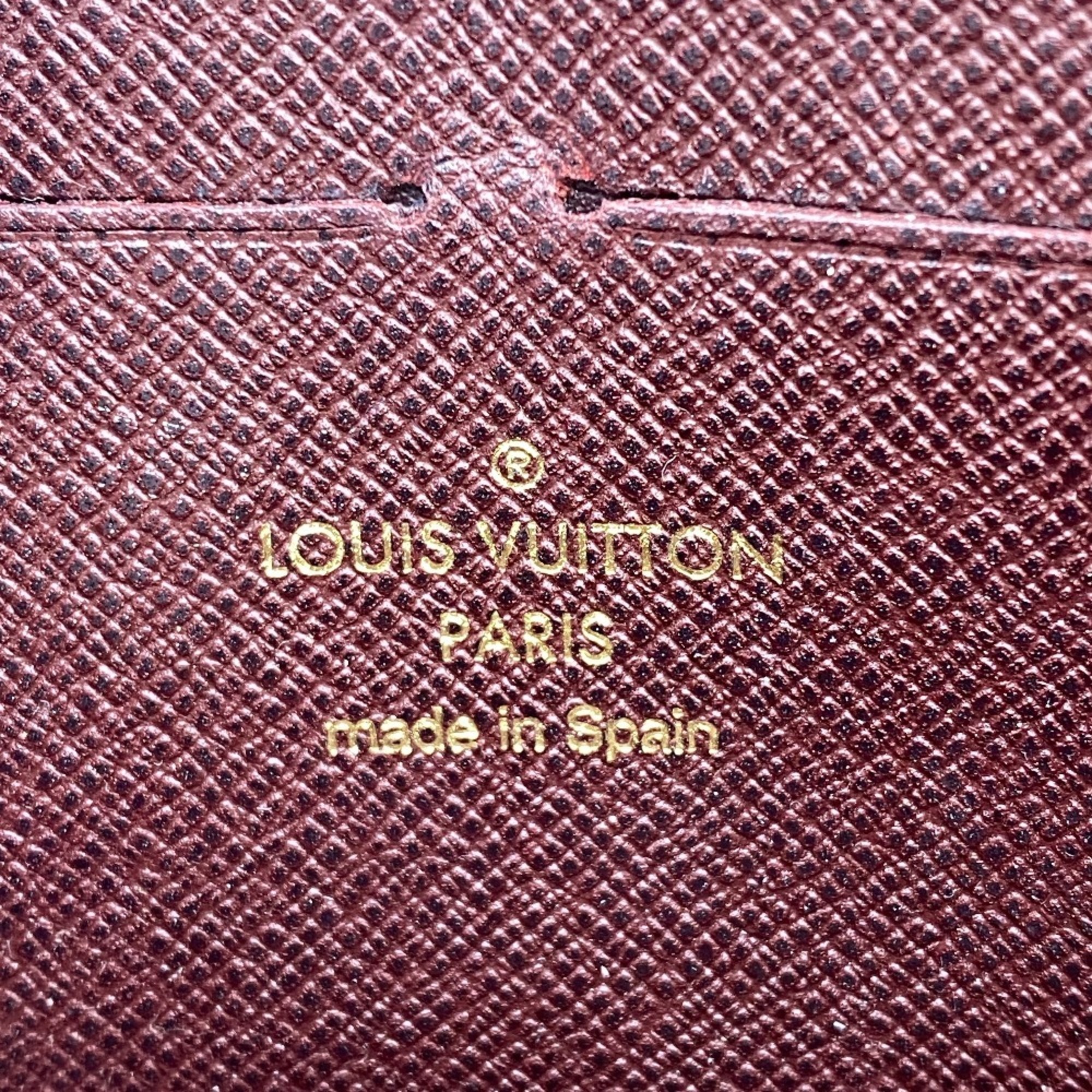 LOUIS VUITTON M63011 Zippy Wallet Sepia Round Monogram Long Brown Women's