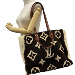 LOUIS VUITTON M55420 On the Go GM Handbag Monogram Teddy Tote Bag Brown Women's