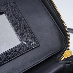 Chanel Vanity Bag Caviar Skin Black Women's