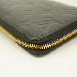 Louis Vuitton Long Wallet Monogram Empreinte Zippy M61864 Noir Ladies