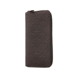 Louis Vuitton Long Wallet Monogram Shadow Zippy Vertical M62902 Noir Men's