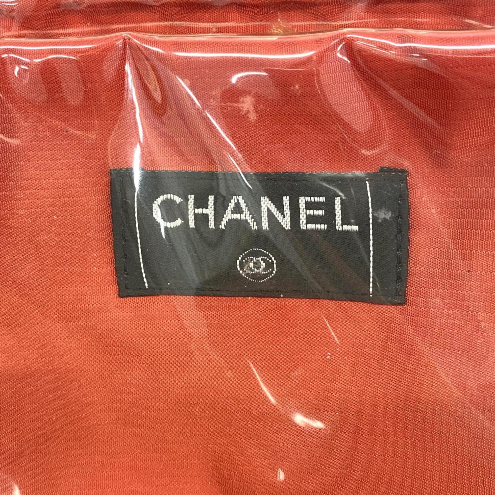 Chanel Tote Bag Travel Nylon Black Women's