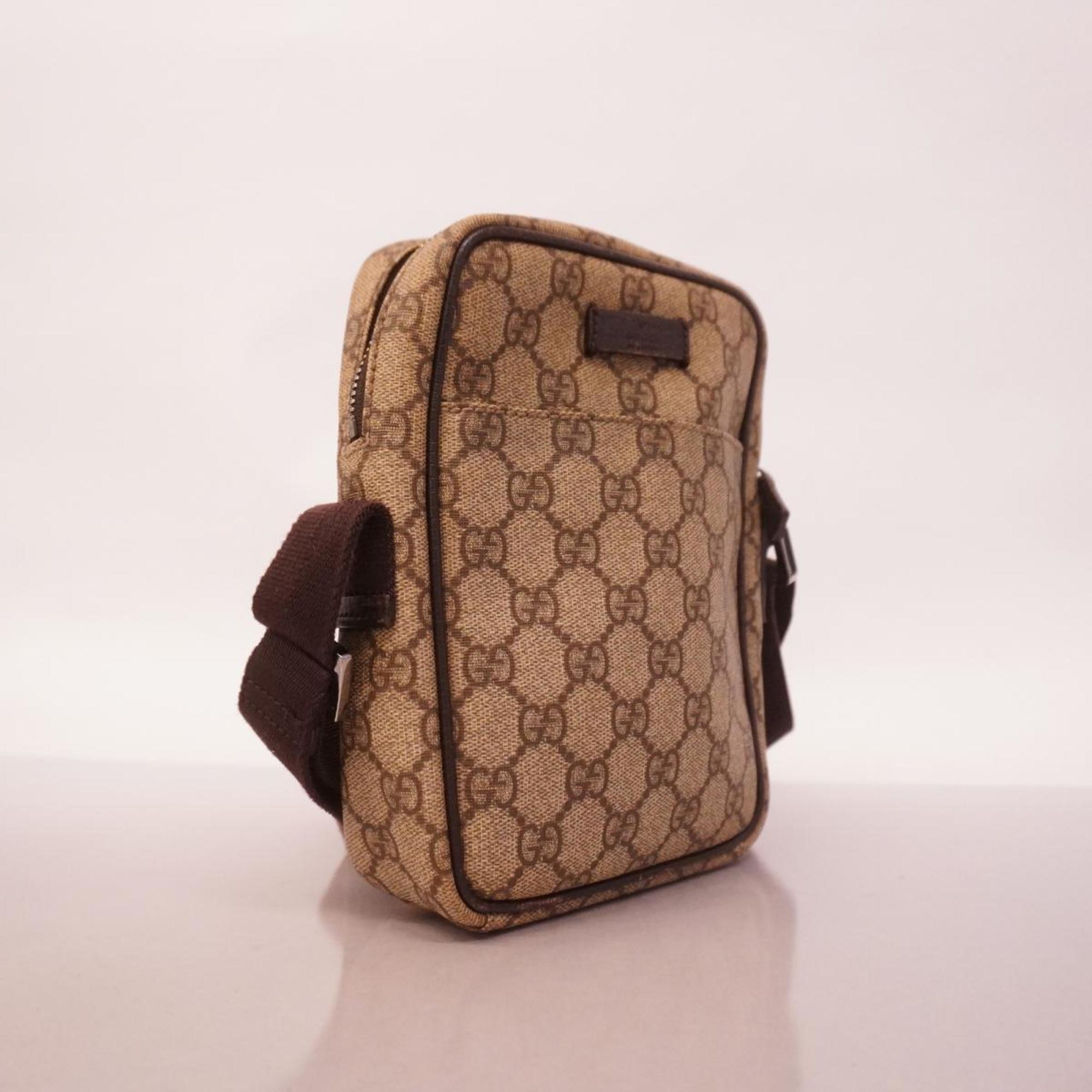 Gucci Shoulder Bag GG Supreme 122754 Brown Beige Men's Women's