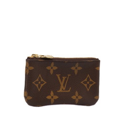Louis Vuitton Monogram Pochette Cle Coin Case, Key Purse M62650 Brown PVC Leather Women's LOUIS VUITTON