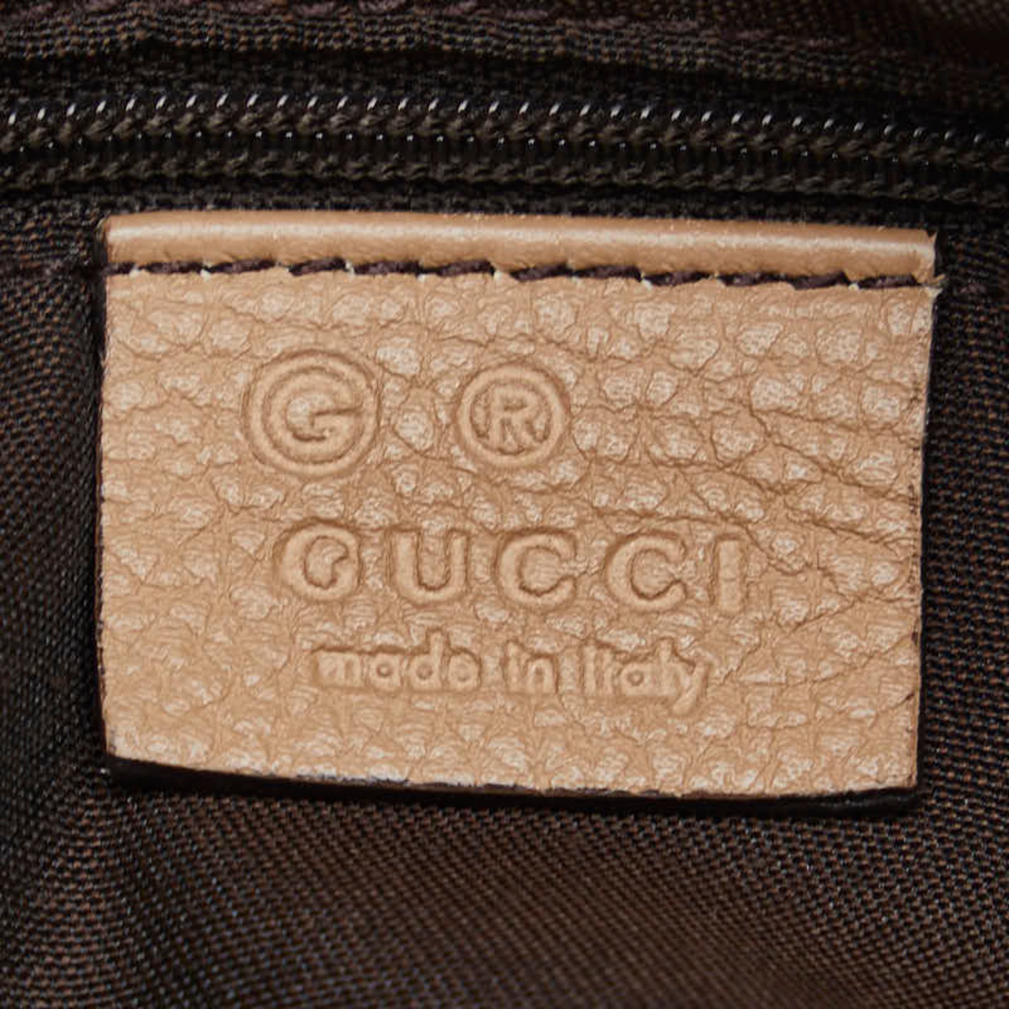 Gucci Interlocking G Shoulder Bag 339553 Beige Leather Women's GUCCI