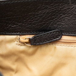 BVLGARI Collezione Tote Bag Black Leather Women's