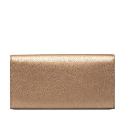 Cartier Love Collection Long Wallet l3001374 Champagne Gold Leather Women's CARTIER