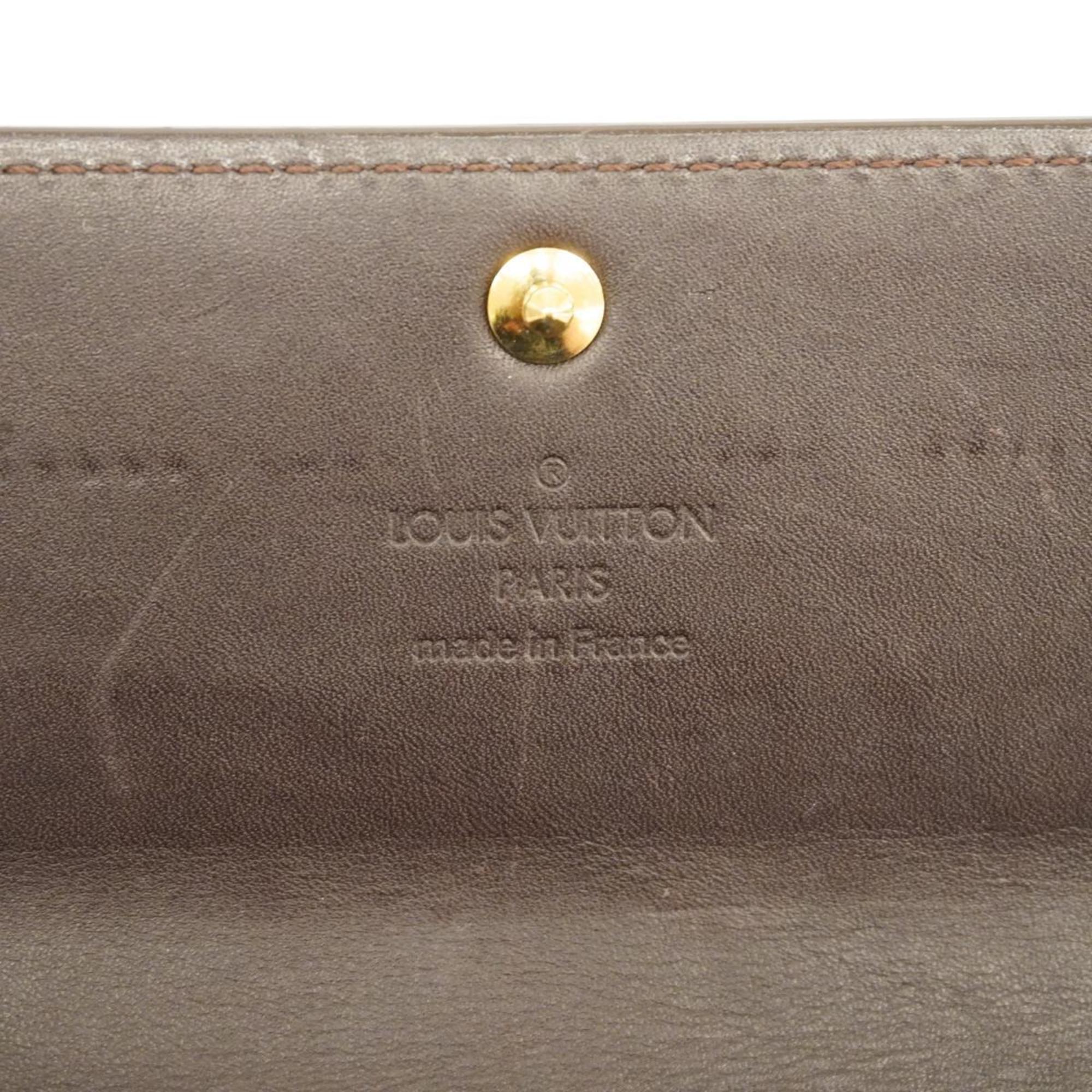 Louis Vuitton Long Wallet Vernis Portefeuille Sarah M93524 Amarante Men's Women's