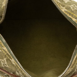 Louis Vuitton Monogram Denim Baggy PM Shoulder Bag M95213 Riken Khaki Leather Women's LOUIS VUITTON