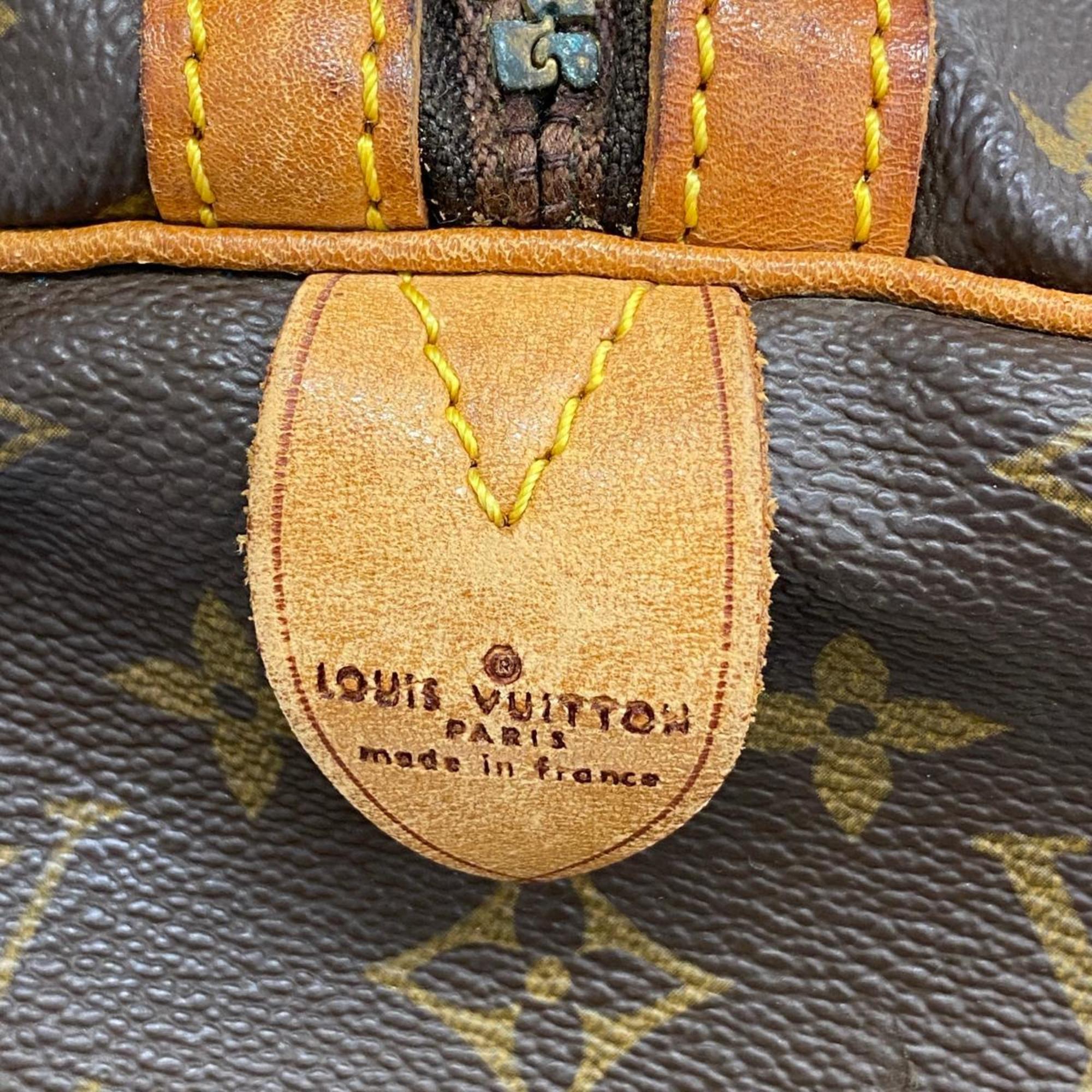 Louis Vuitton Boston Bag Monogram Sax Pool 45 M41624 Brown Men's Women's