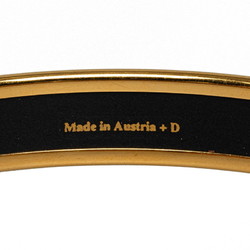 Hermes enamel PM Chaine d'Ancre cloisonné bangle gold black plating women's HERMES