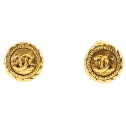 CHANEL Earrings, Gold Plated, Approx. 16.2g, Women's