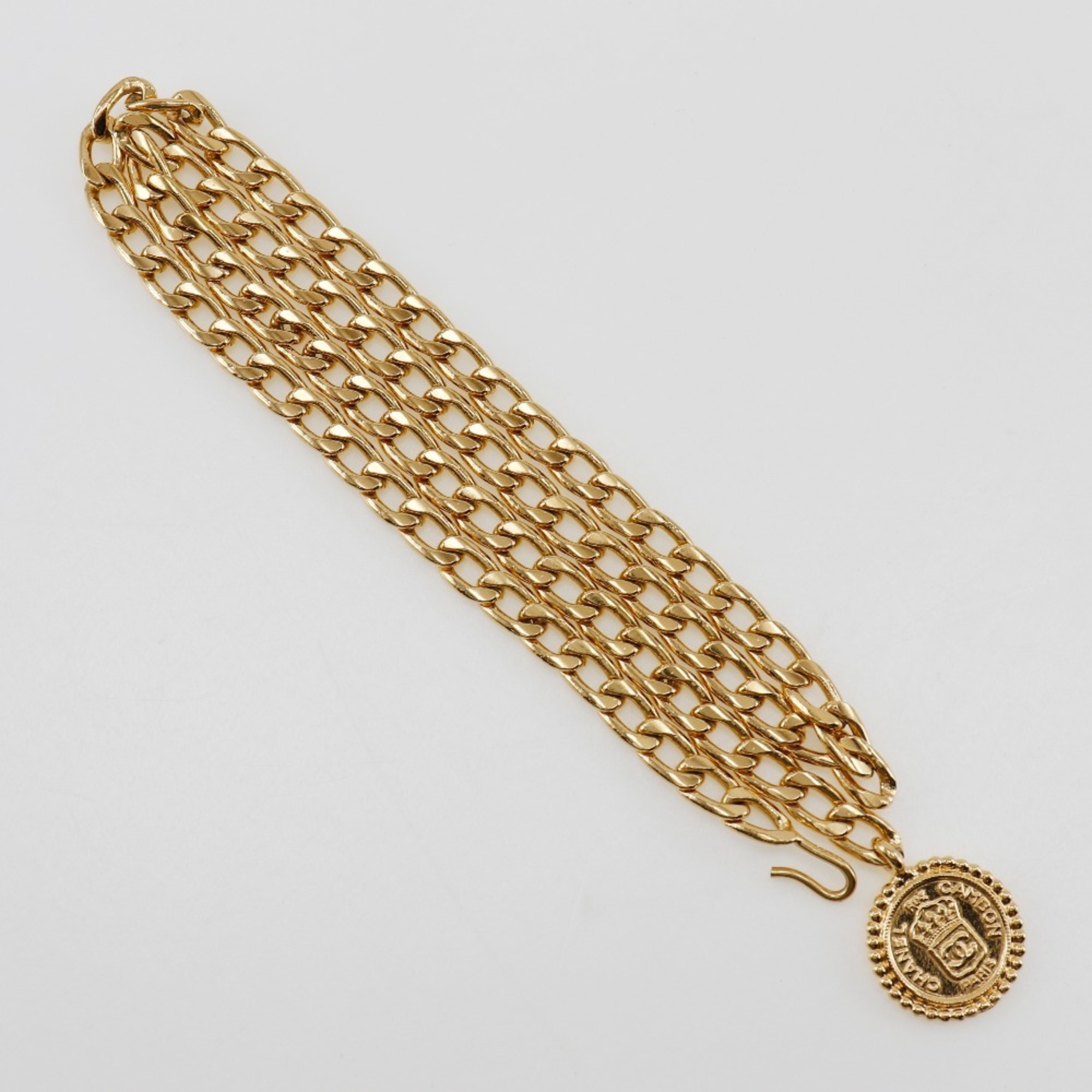Chanel CHANEL Chain belt Belt Gold plated Women's