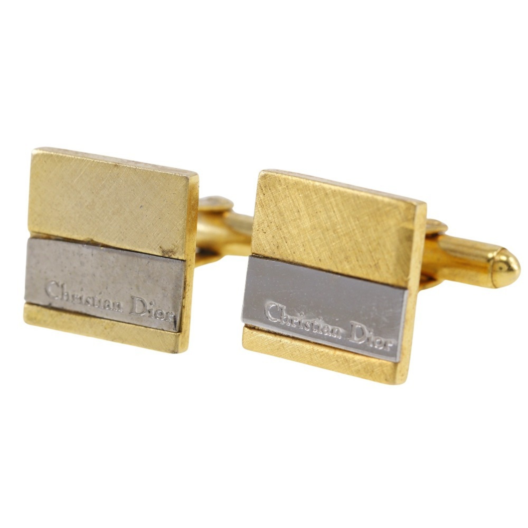 Christian Dior Cufflinks Gold Plated Men's