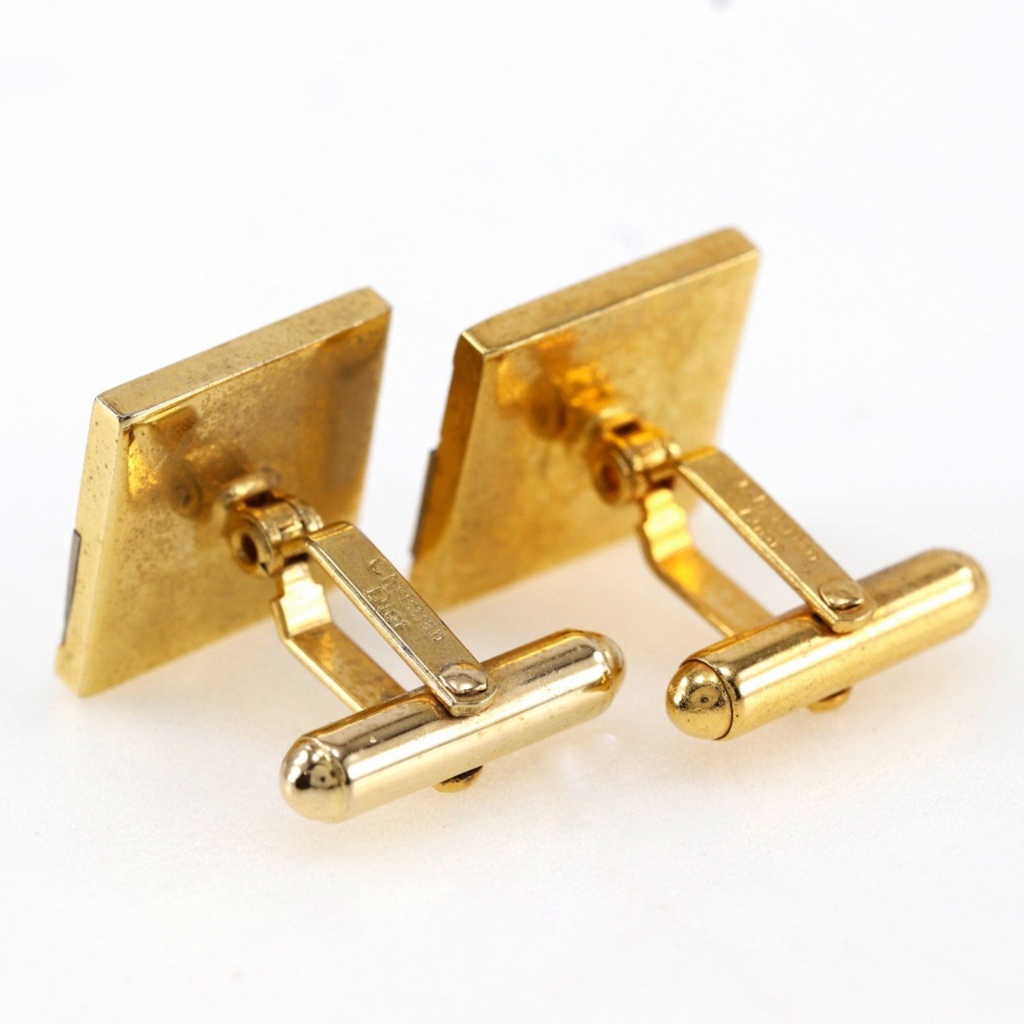 Christian Dior Cufflinks Gold Plated Men's