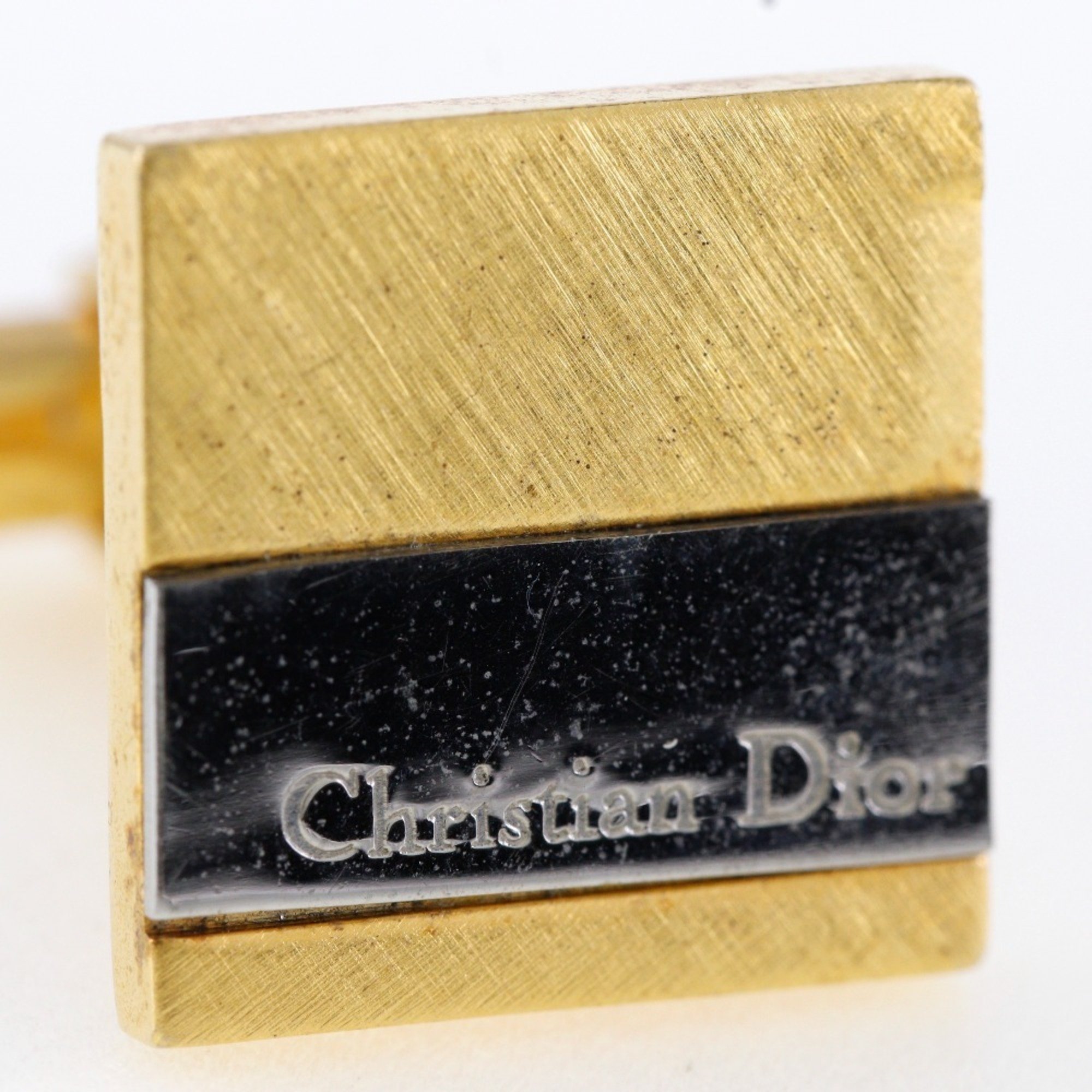 Christian Dior Cufflinks Gold Plated Men's