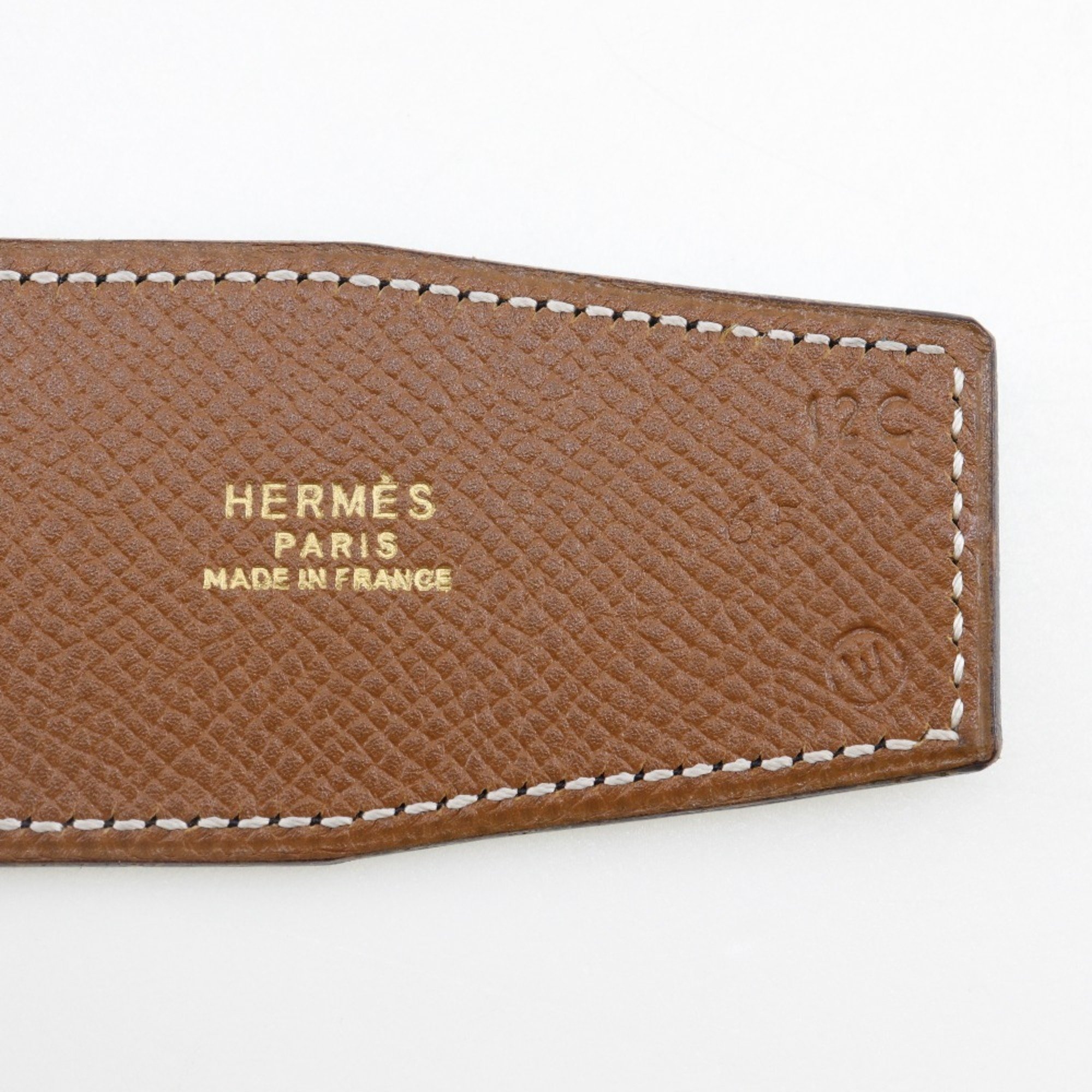 Hermes HERMES Belt Box Calf x Cushvel 1993 〇W Women's