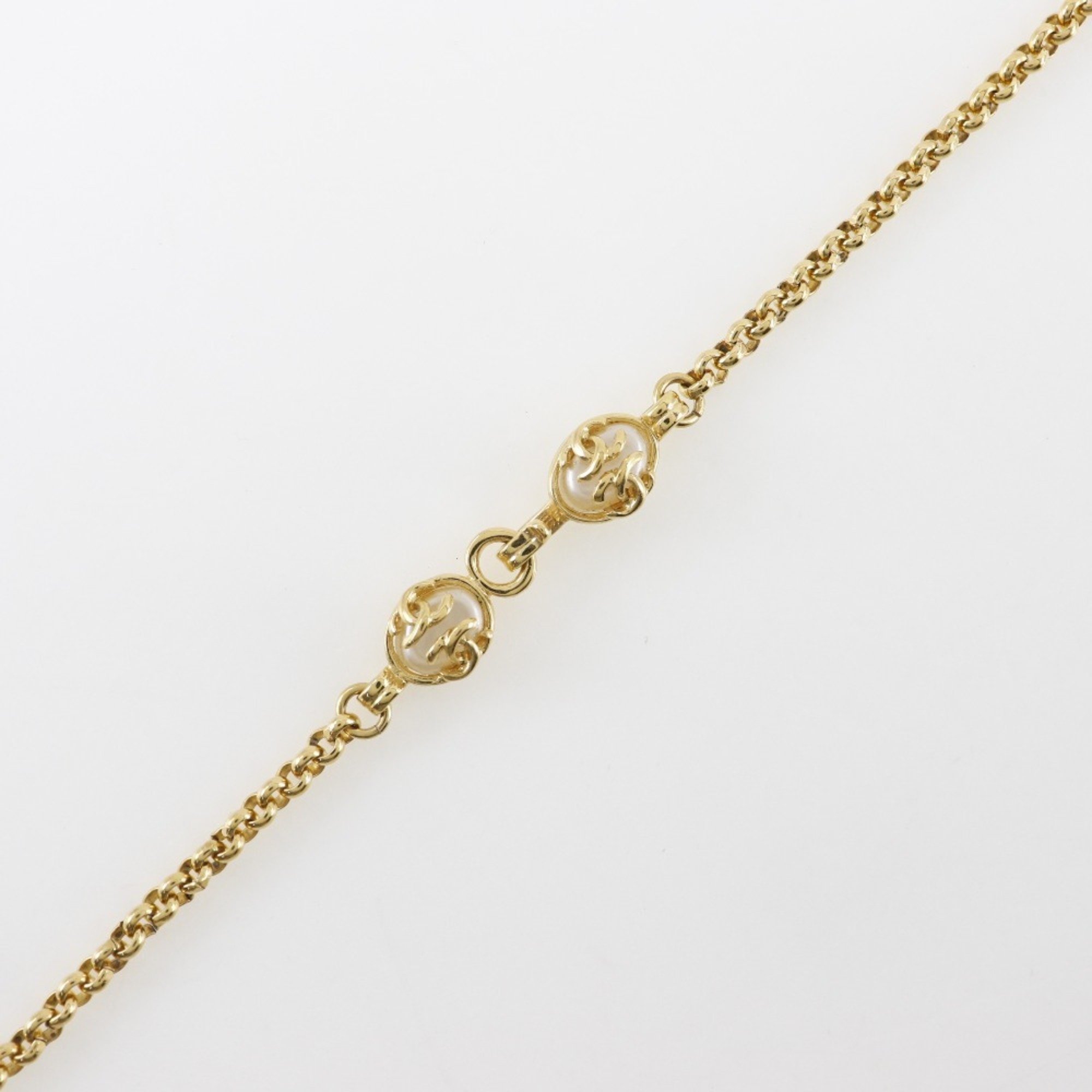 Chanel Necklace, Gold Plated 95A, Approx. 103.7g, Women's