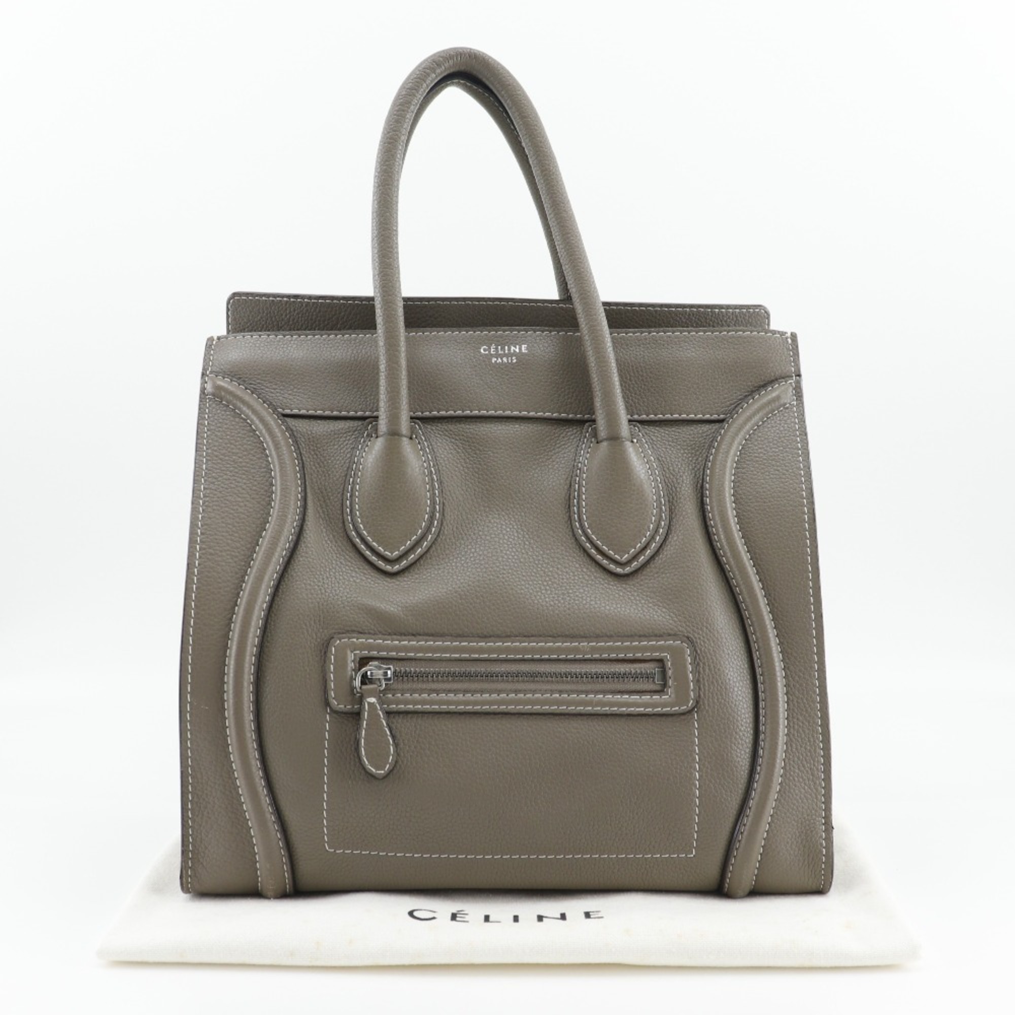 CELINE Luggage Tote Bag Leather Mini for Women