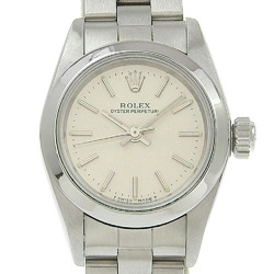 Rolex ROLEX Oyster Perpetual Watch 67180 Stainless Steel Automatic Silver Dial Ladies