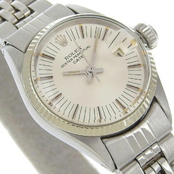 Rolex ROLEX Date Watch 6517 Stainless Steel Automatic Silver Dial Ladies