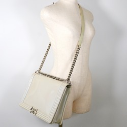 CHANEL Chain Shoulder Bag Boy Chanel Enamel 2013 A5 Flap ChainShoulder Women's