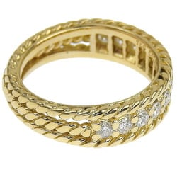 Christian Dior 6.5 Ring, K18 Yellow Gold x Diamond, approx. 4.4g, Women's