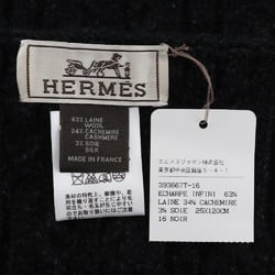 HERMES Scarf Wool x Cashmere Silk for Women