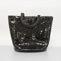 Chanel Handbag No.5 Patent Leather Black Women's