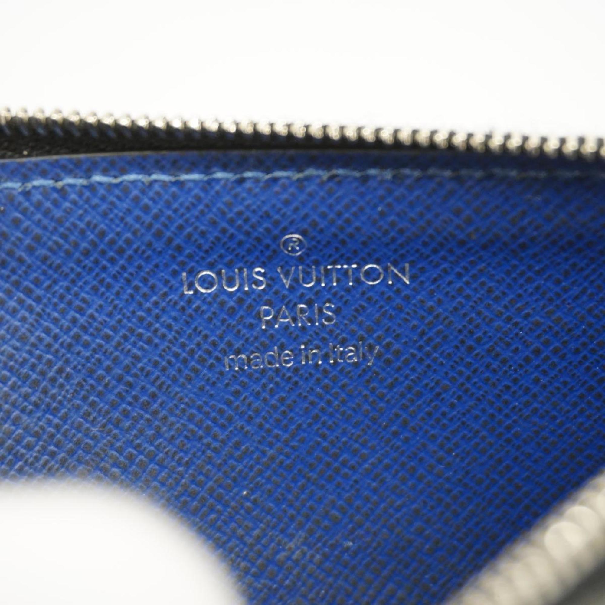 Louis Vuitton Wallet/Coin Case Taigarama Coin Card Holder M30270 Cobalt Men's
