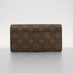 Louis Vuitton Long Wallet Monogram Portefeuille Sarah M60531 Brown Men's Women's