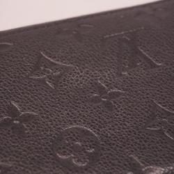 Louis Vuitton Long Wallet Monogram Empreinte Zippy M60571 Noir Men's Women's