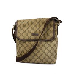 Gucci Shoulder Bag GG Supreme 223666 Brown Light Women's