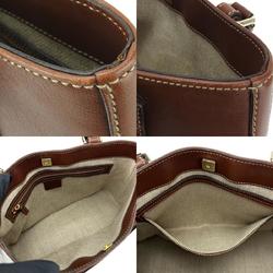 Gucci handbag 137475 horsebit leather brown ladies GUCCI