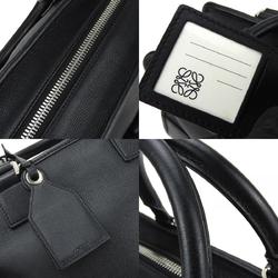 LOEWE Handbag Amazona 28 Leather Black Anagram Women's