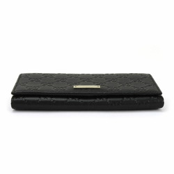 Gucci Long Wallet 244946 Guccissima Leather Black Accessory Women's GUCCI