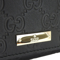 Gucci Long Wallet 244946 Guccissima Leather Black Accessory Women's GUCCI