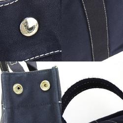 Hermes Handbag Tote PM Deauville Canvas Navy Women's Men's HERMES