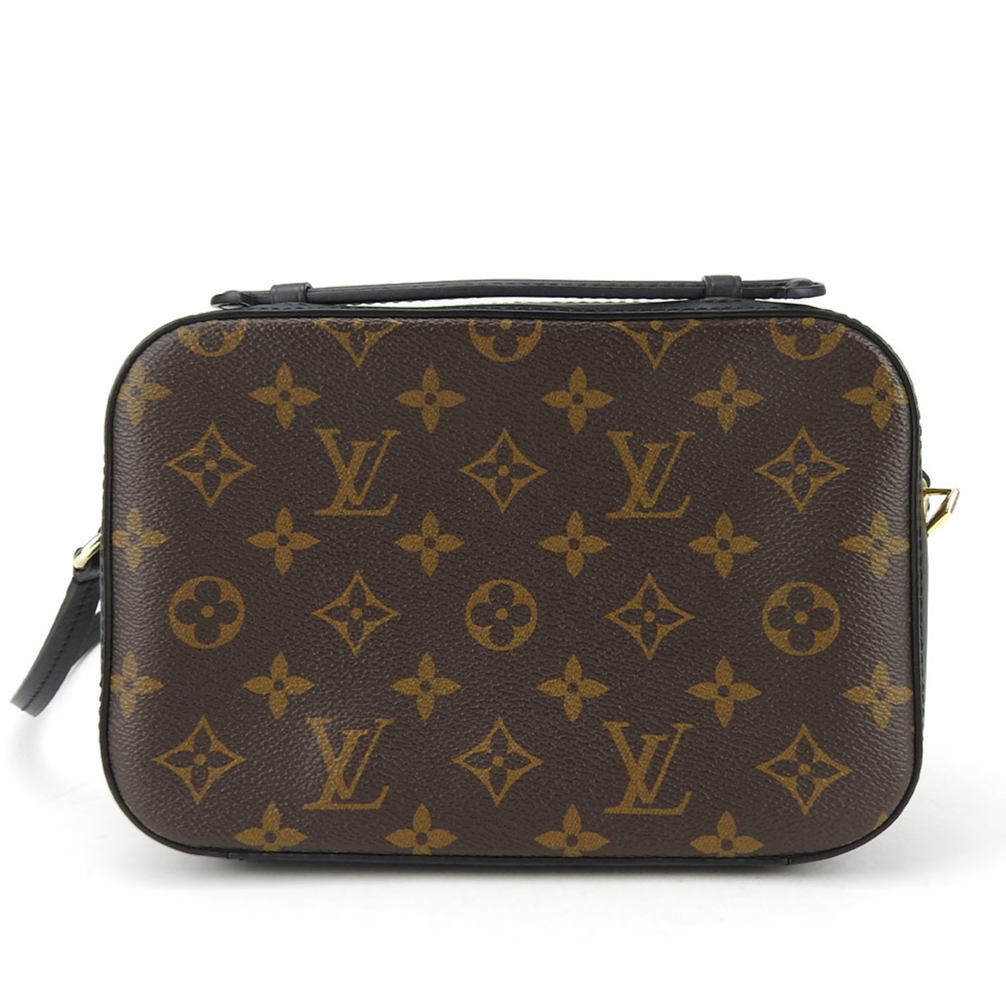 Louis Vuitton Shoulder Bag Santonge M43555 Monogram Canvas Noir Black Tassel Pochette Women's LOUIS VUITTON