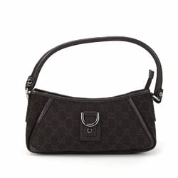 Gucci Shoulder Bag 293583 Abby GG Canvas Leather Dark Brown Women's GUCCI