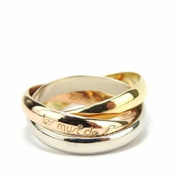 Cartier Ring Trinity 51 K18 Approx. 7.1g Yellow Gold White Pink Three Color Must de Women's CARTIER