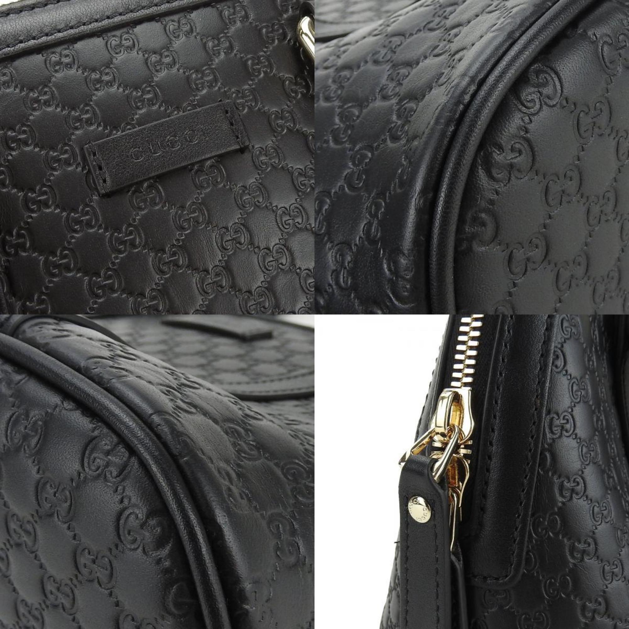 Gucci Handbag 449654 Micro Guccissima Leather Black Bag for Women GUCCI