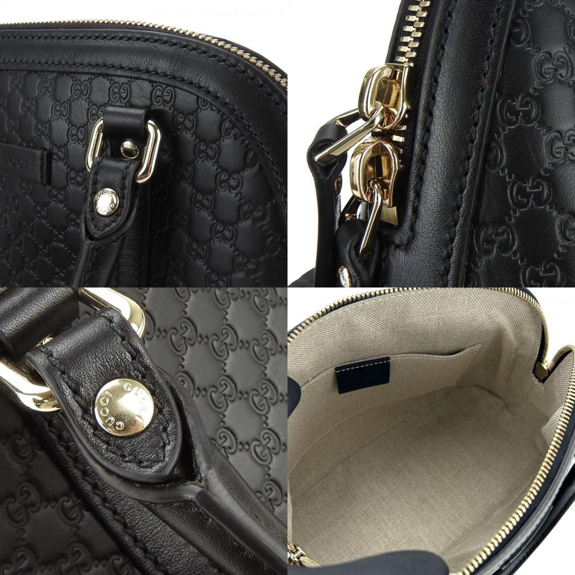 Gucci Handbag 449654 Micro Guccissima Leather Black Bag for Women GUCCI