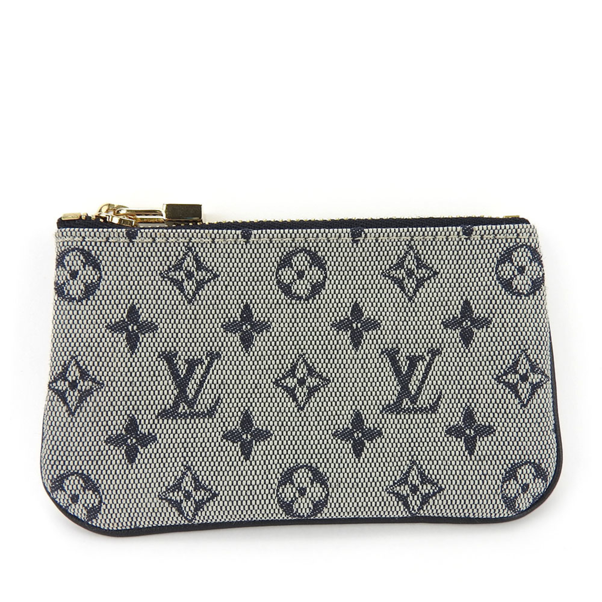 Louis Vuitton Wallet/Coin Case Pochette Cle M92236 Monogram Canvas Navy Pouch Women's Men's LOUIS VUITTON