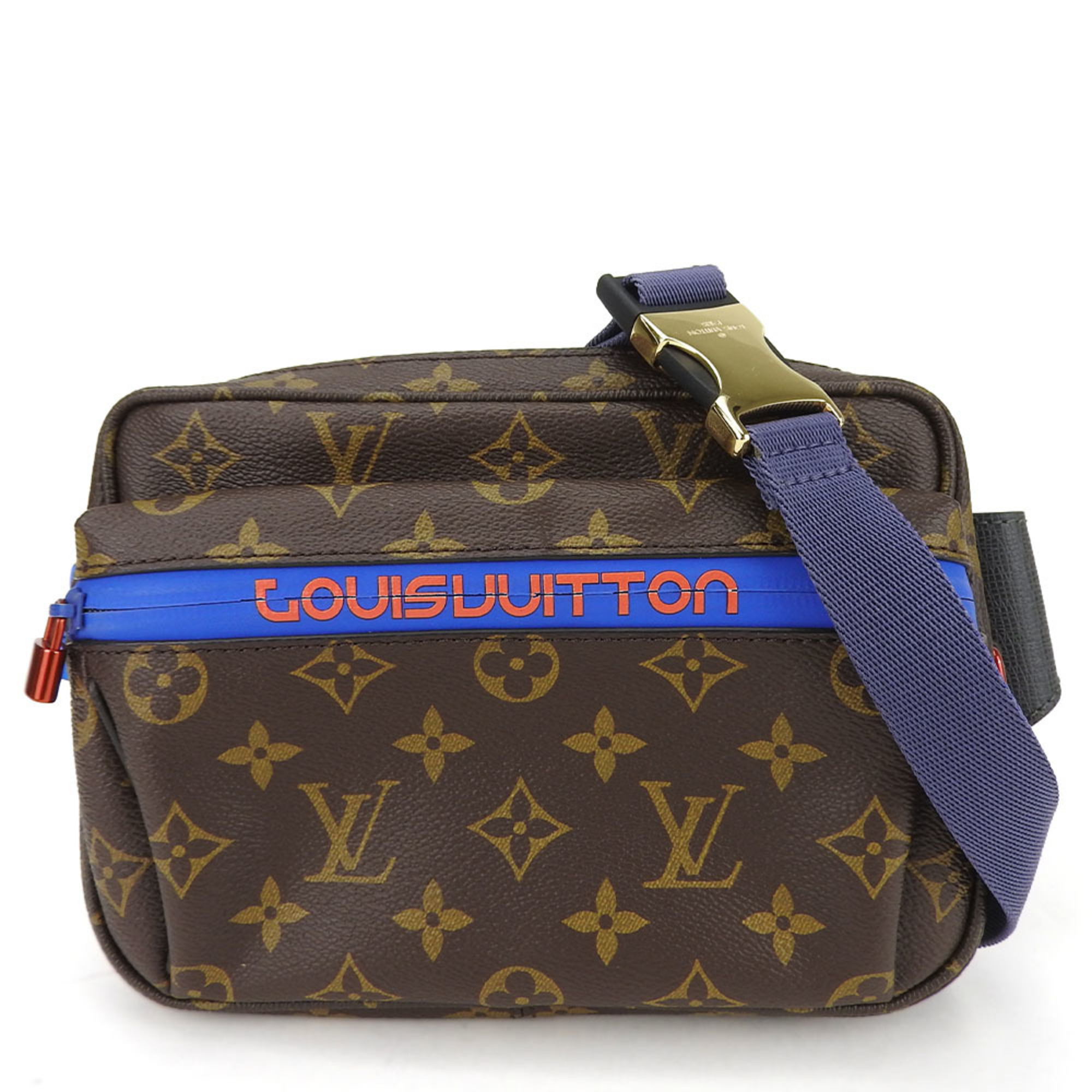 Louis Vuitton Waist Bag Pacific Bum M43828 Monogram Canvas Brown Blue Kim Jones Body Women's Men's LOUIS VUITTON