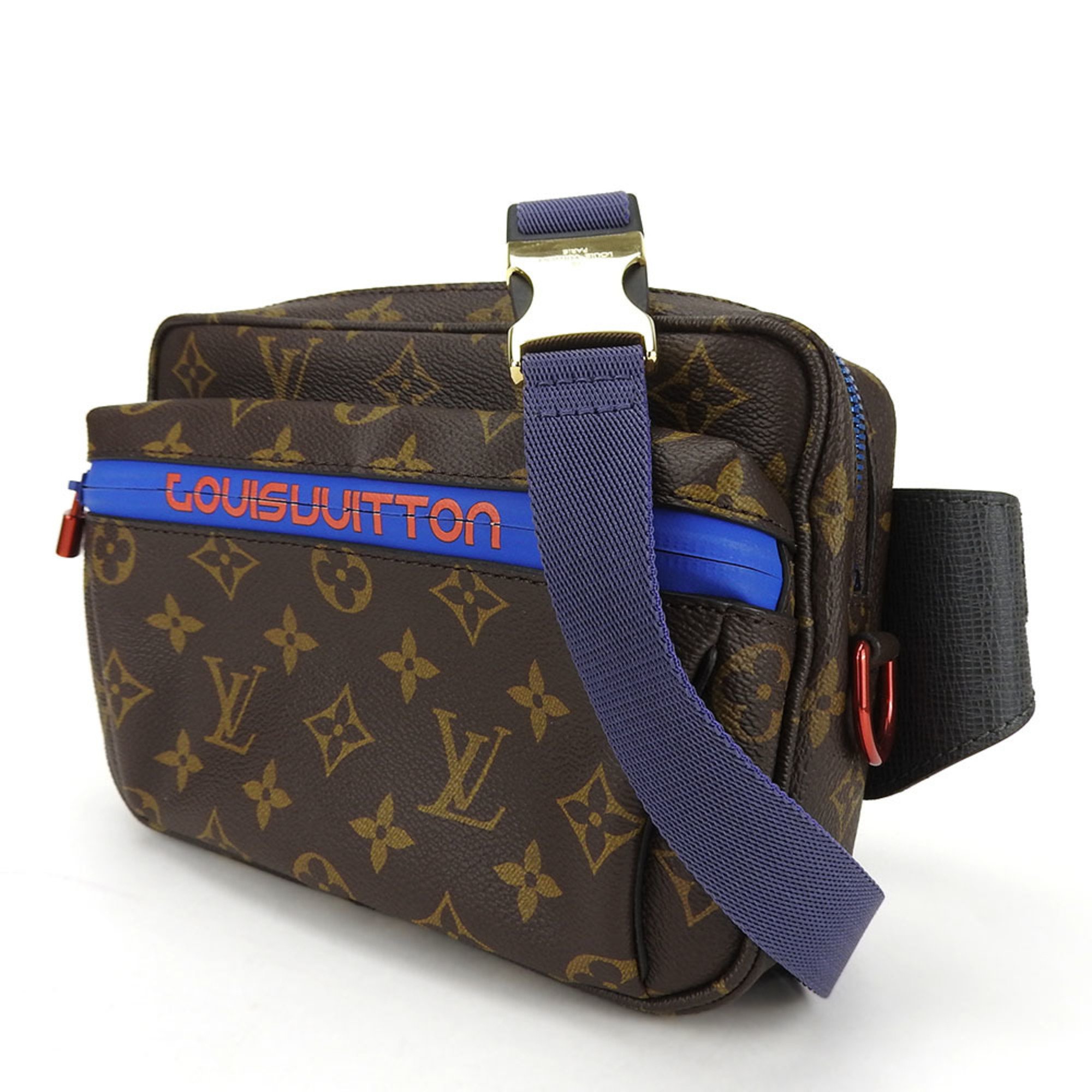 Louis Vuitton Waist Bag Pacific Bum M43828 Monogram Canvas Brown Blue Kim Jones Body Women's Men's LOUIS VUITTON