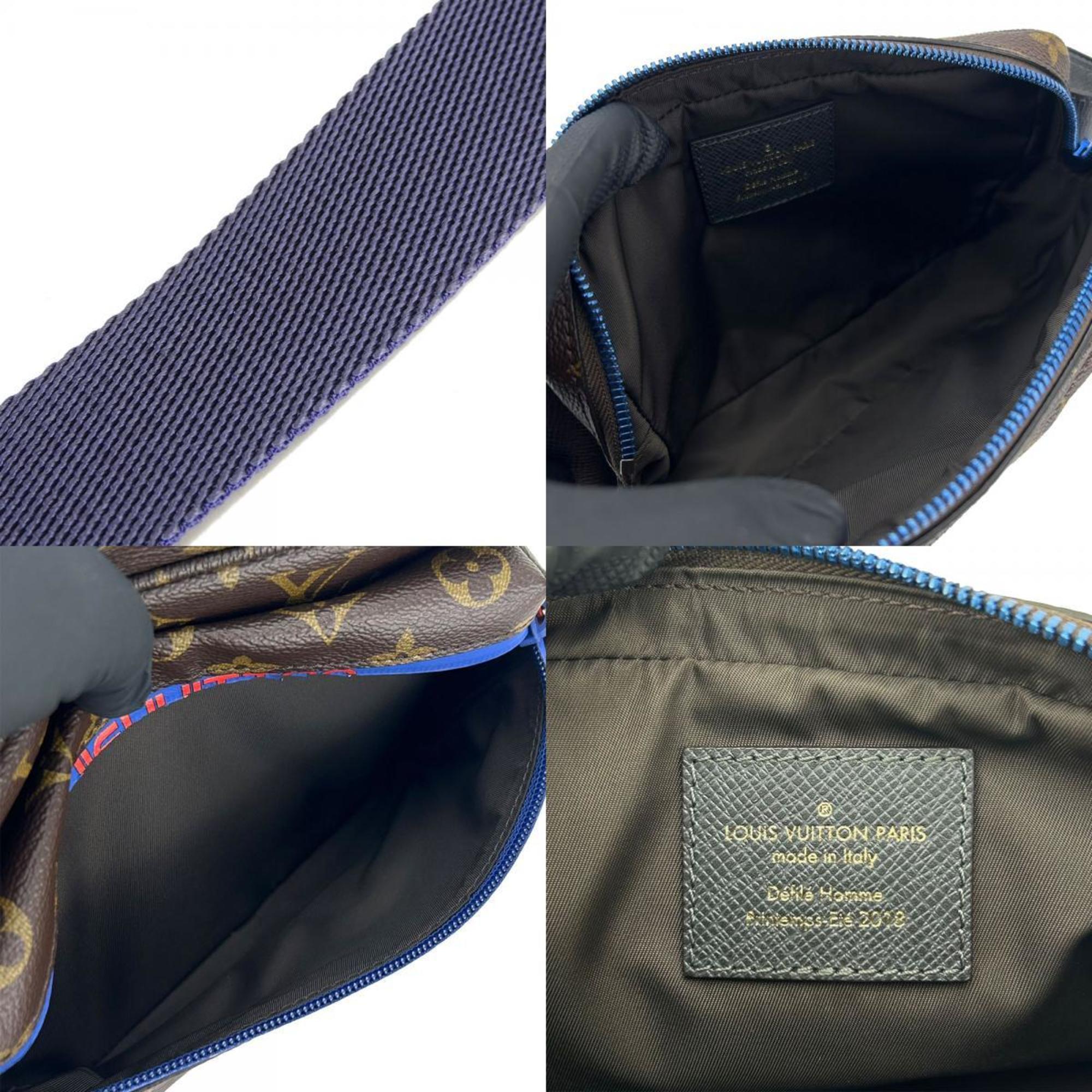 Louis Vuitton Waist Bag Pacific Bum M43828 Monogram Canvas Brown Blue Kim Jones Body Women's Men's LOUIS VUITTON