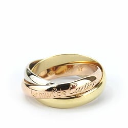 Cartier Ring Trinity 51 K18 Approx. 7.3g Yellow Gold White Pink Three Color Must de Women's CARTIER