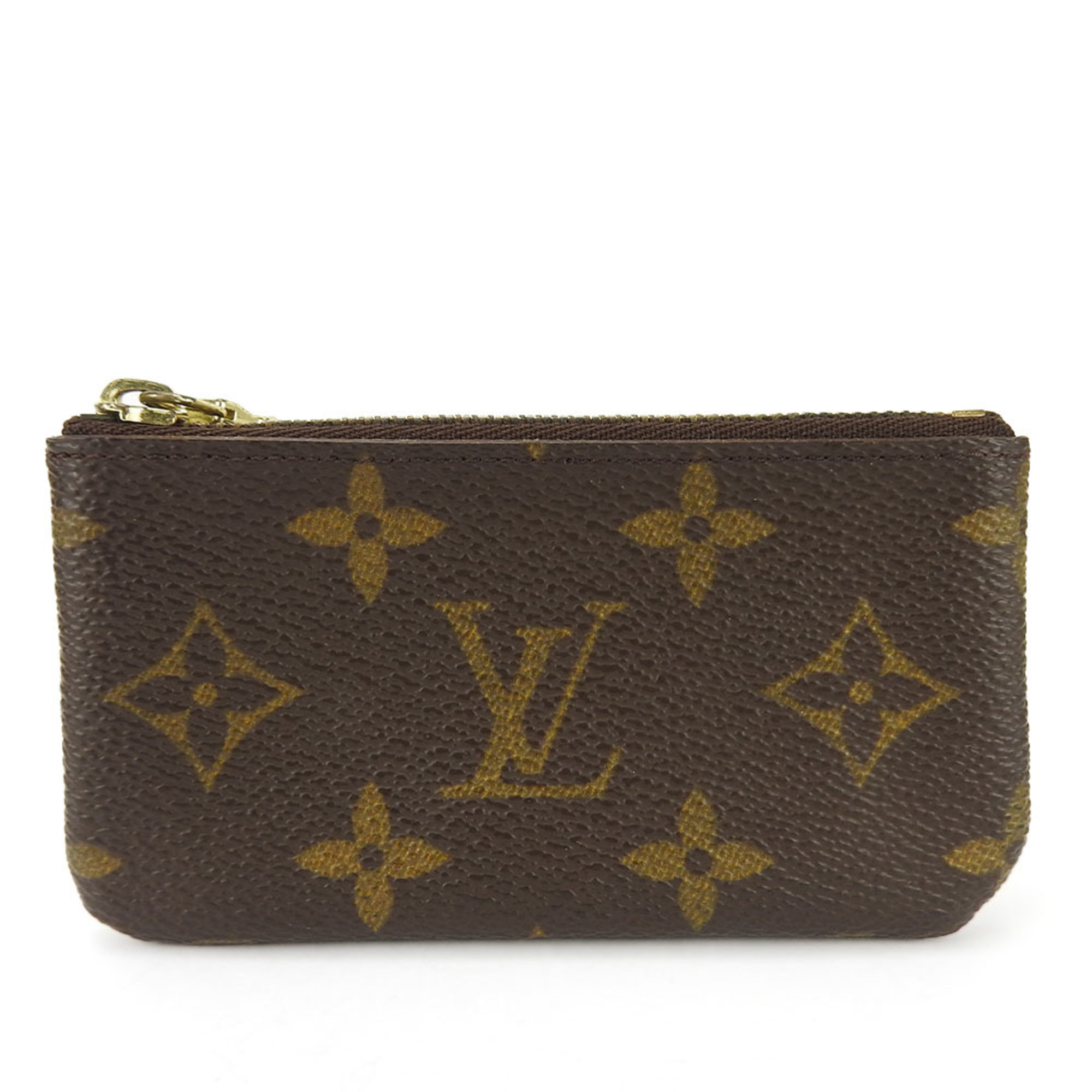 Louis Vuitton Wallet/Coin Case Pochette Cle M62650 Monogram Canvas Brown Compact Women's Men's LOUIS VUITTON